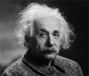 ALBERT EINSTEIN, PHYSICIST, Creator of the THEORY OF RELATIVITY (E=mc2), who IS the DEFINITION of GENIUS!
