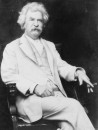 NEW GENIUS! MARK TWAIN! Mark Twain, GENIUS American author, famous for writing "Adventures of Huckleberry Finn." Twain was BORN as HALLEY'S COMET passed over Earth and VOWED to DIE with the COMET'S RETURN in 75 YEARS - - AND HE DID!