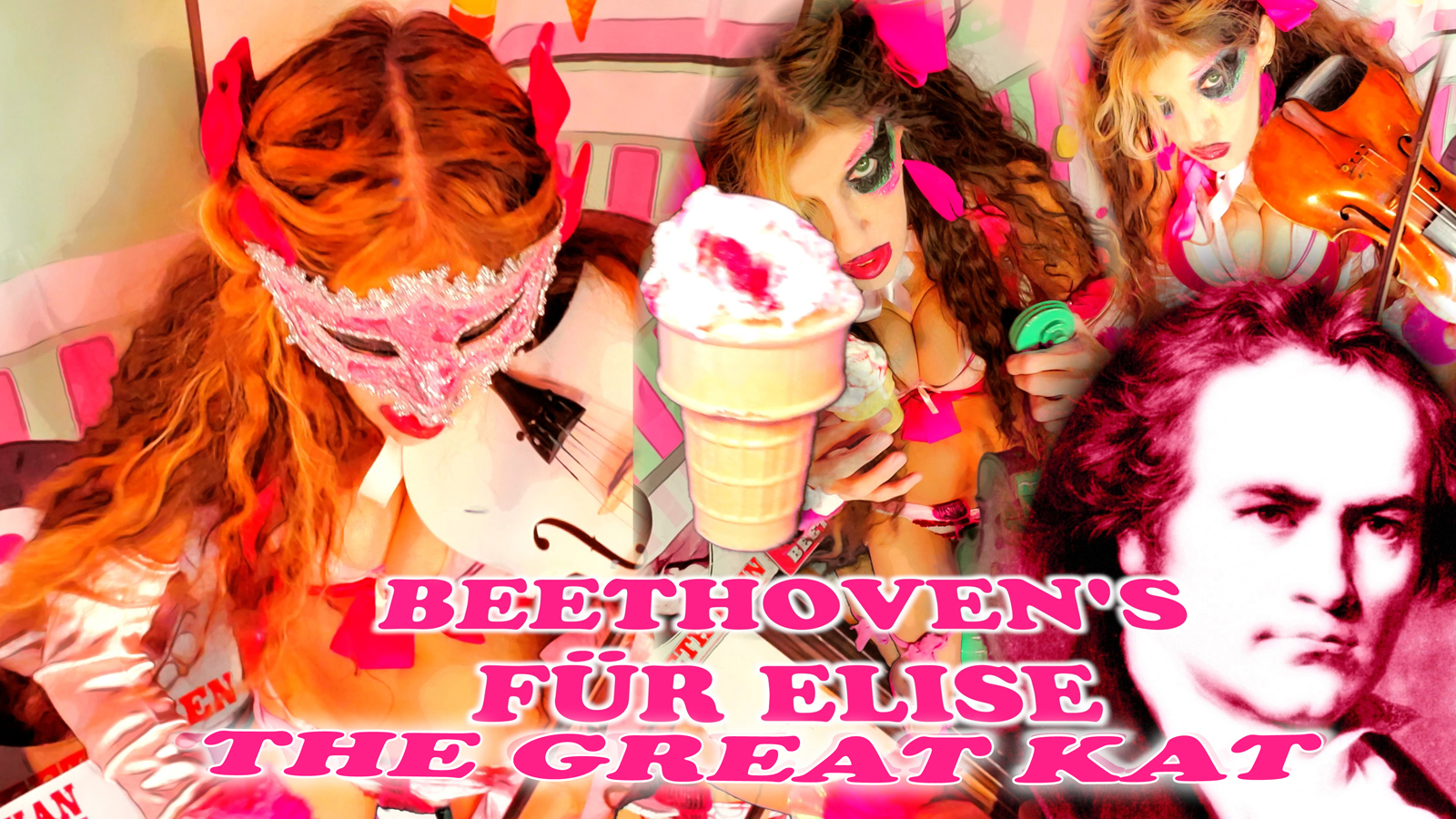 New SEX & VIOLINS: BEETHOVEN'S FR ELISE 22ND CENTURY Music Video & Single by THE GREAT KAT VIOLIN GODDESS!