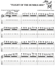 "FLIGHT OF THE BUMBLE-BEE" GUITAR TABLATURE!