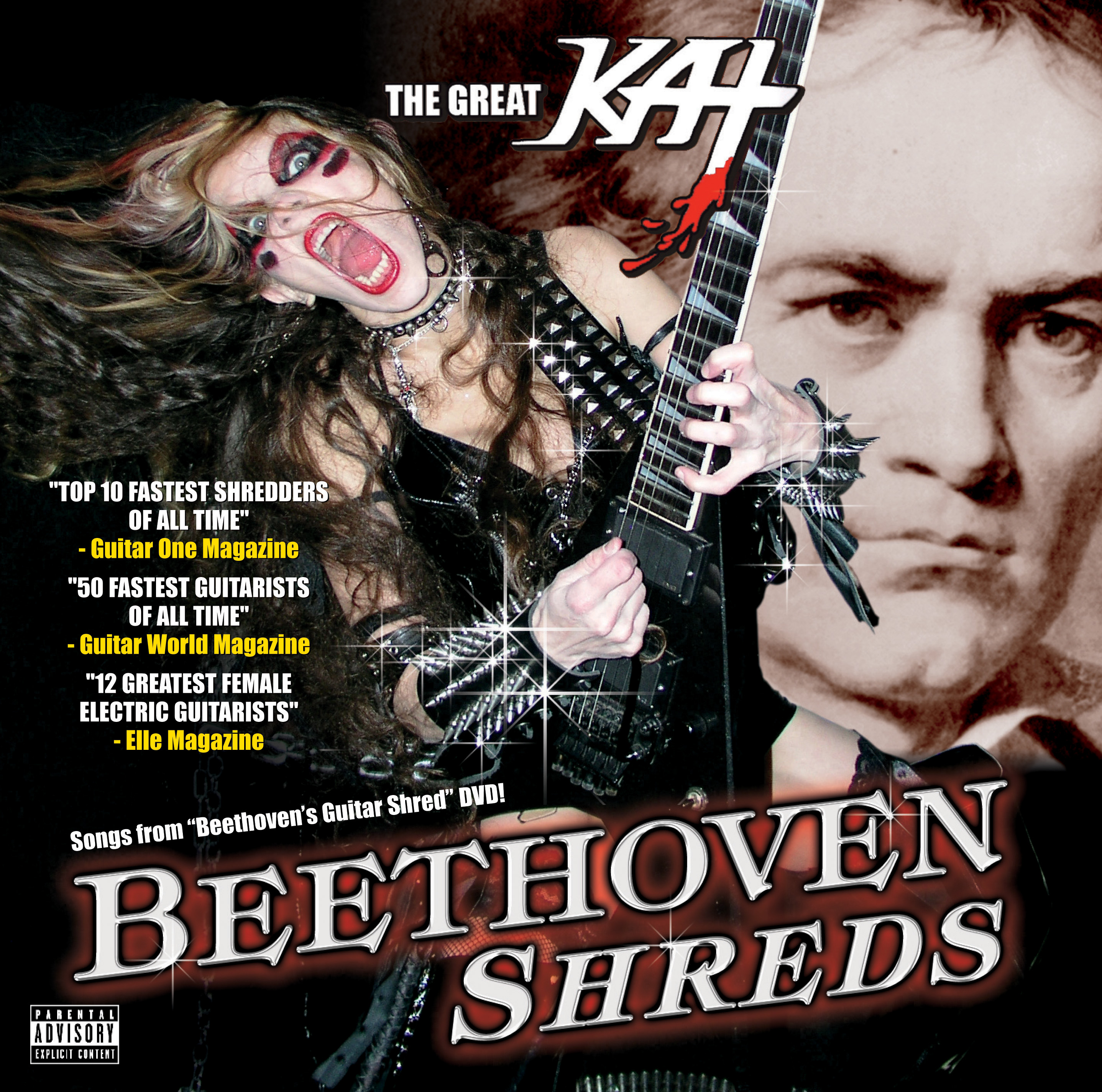 THE GREAT KAT "BEETHOVEN SHREDS" CD PHOTOS! 