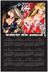 2019 METAL CALENDAR from THE GREAT KAT METAL GODDESS! Personalized Autographed 11" x 17" HOT KAT GLOSSY POSTER CALENDAR! http://store10552072.ecwid.com/products/102428864HAVE A SHREDDING 2018 WITH THE GREAT KAT!