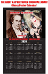 2020 BEETHOVEN CALENDAR from THE GREAT KAT METAL GODDESS! Personalized Autographed 11" x 17" HOT KAT GLOSSY POSTER CALENDAR! 