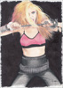 THE GREAT KAT "LADYKILLERS" Drawing by Kat-Possessed ThrashDisciple Marian Danzig
