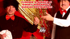 VLADIMIR & SERGEY at RIMSKY-KORSAKOV'S RUSSIAN RESTAURANT! From "CHEF GREAT KAT COOKS RUSSIAN CAVIAR AND BLINI WITH RIMSKY-KORSAKOV" VIDEO!!