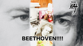 BEETHOVEN! From CHEF GREAT KAT BAKES GERMAN APPLE STRUDEL WITH MOZART!!