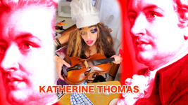 KATHERINE THOMAS! From CHEF GREAT KAT BAKES GERMAN APPLE STRUDEL WITH MOZART!!