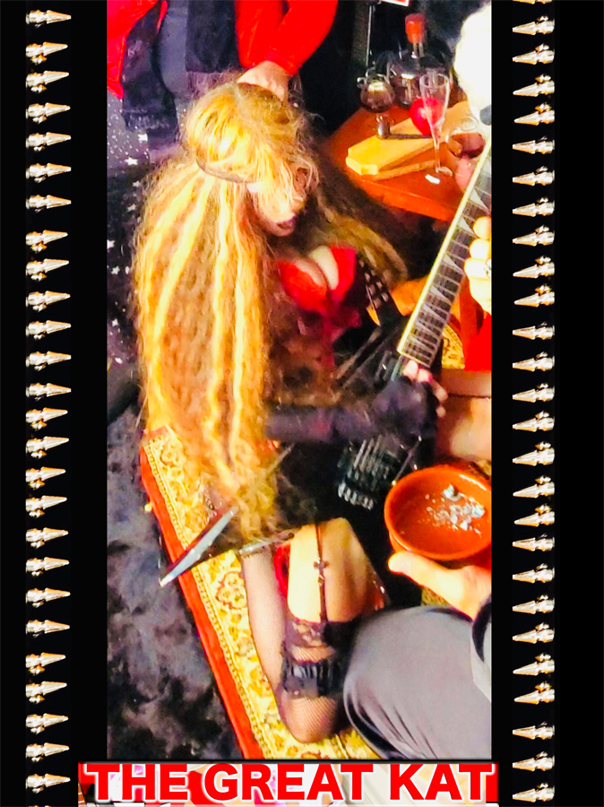 SEXY SHREDDER SHREDS at MOZART'S PARLOR!From CHEF GREAT KAT BAKES GERMAN APPLE STRUDEL WITH MOZART!