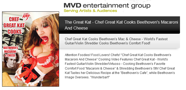 MVD ENTERTAINMENT GROUP PRESENTS: "CHEF GREAT KAT COOKS BEETHOVEN'S MACARONI AND CHEESE"!