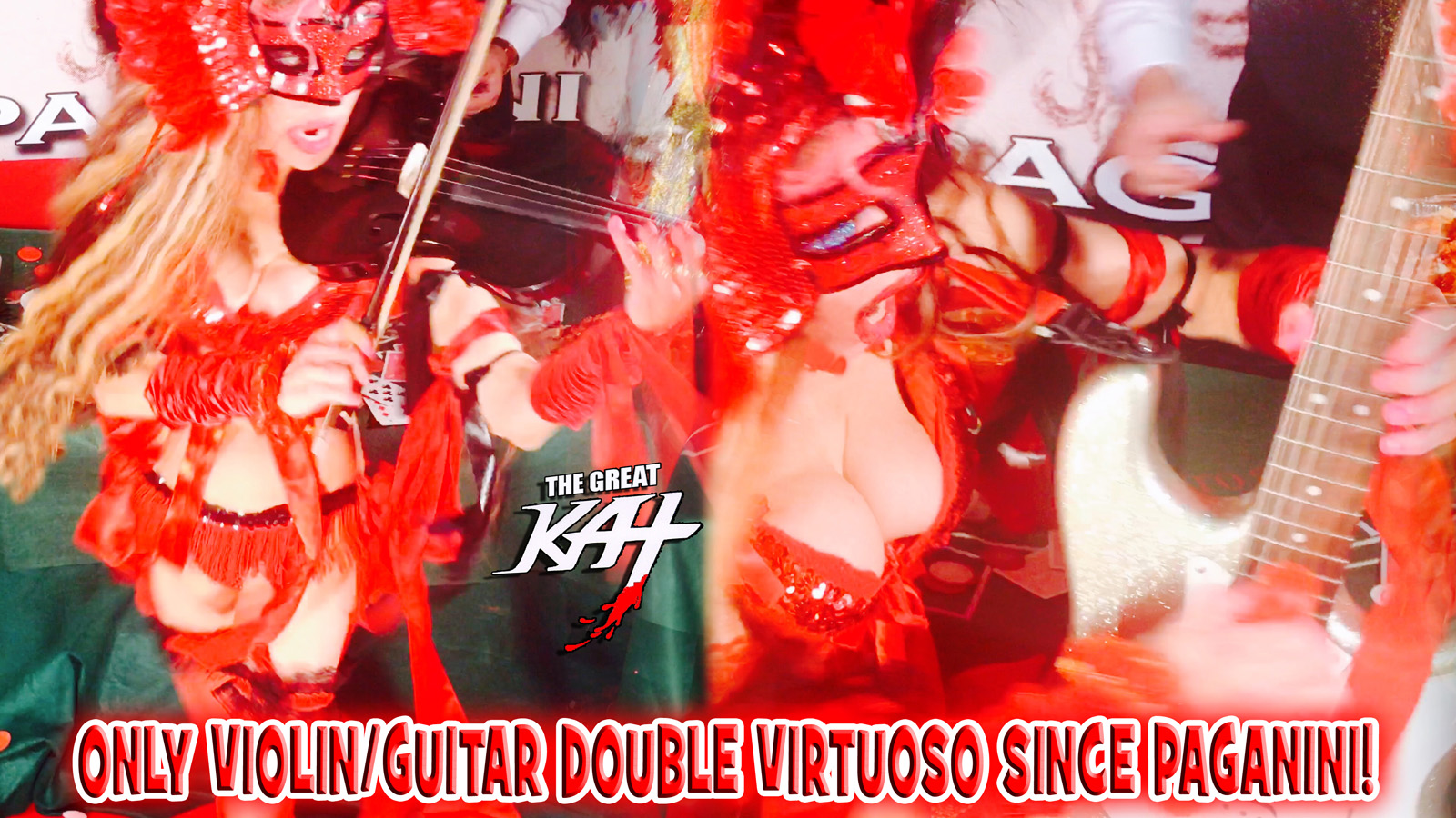ONLY VIOLIN/GUITAR DOUBLE VIRTUOSO SINCE PAGANINI! From CHEF GREAT KAT COOKS PAGANINI'S RAVIOLI!