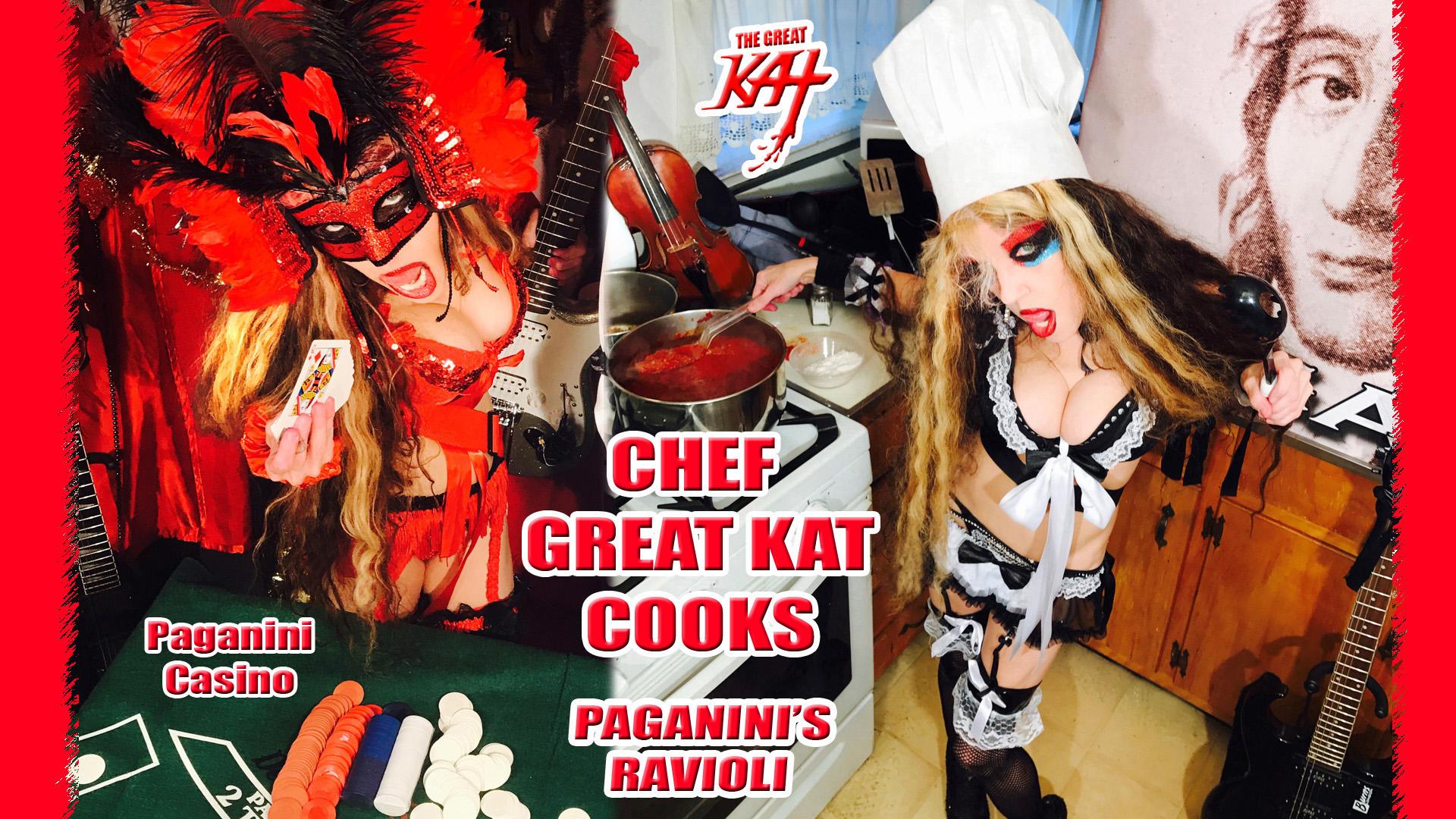 CHEF GREAT KAT COOKS PAGANINIS RAVIOLI! From CHEF GREAT KAT COOKS PAGANINI'S RAVIOLI!