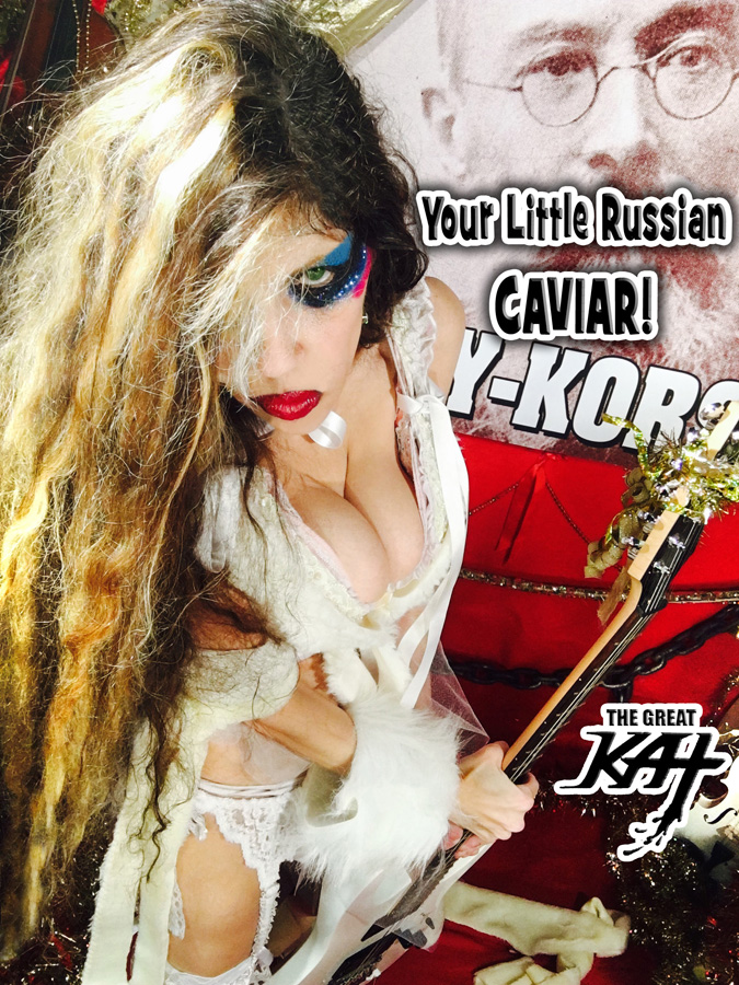 Your Little Russian CAVIAR! From "CHEF GREAT KAT COOKS RUSSIAN CAVIAR AND BLINI WITH RIMSKY-KORSAKOV" VIDEO!