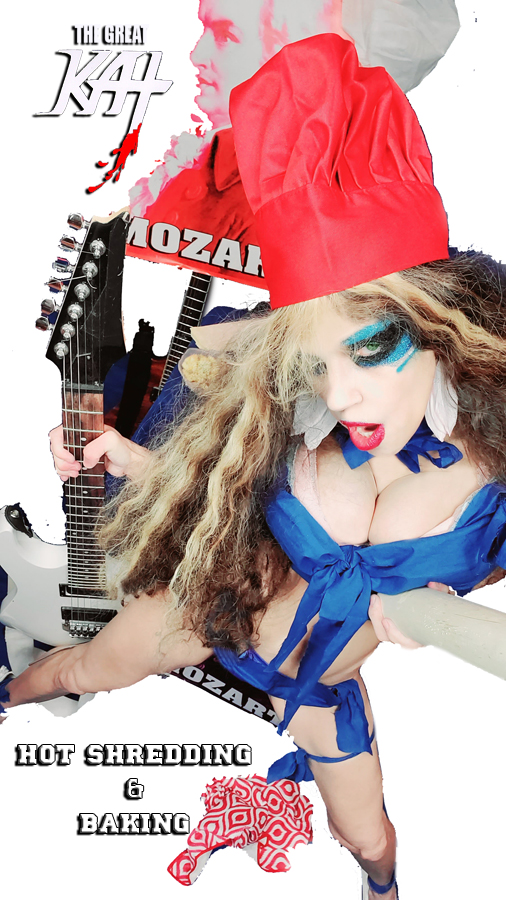 HOT, SHREDDING & BAKING!! FROM CHEF GREAT KAT BAKES GERMAN APPLE STRUDEL WITH MOZART VIDEO!