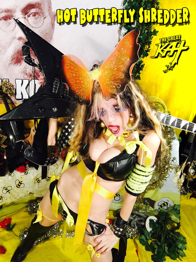 HOT BUTTERFLY SHREDDER! From "CHEF GREAT KAT COOKS RUSSIAN CAVIAR AND BLINI WITH RIMSKY-KORSAKOV" VIDEO!