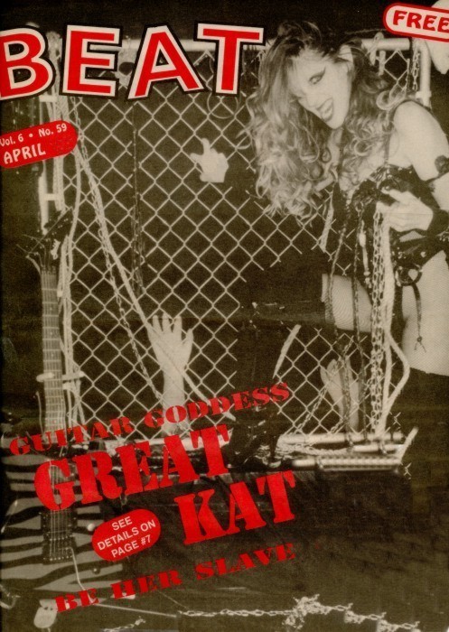 The Great Kat on the Cover of "THE BEAT" MAGAZINE!