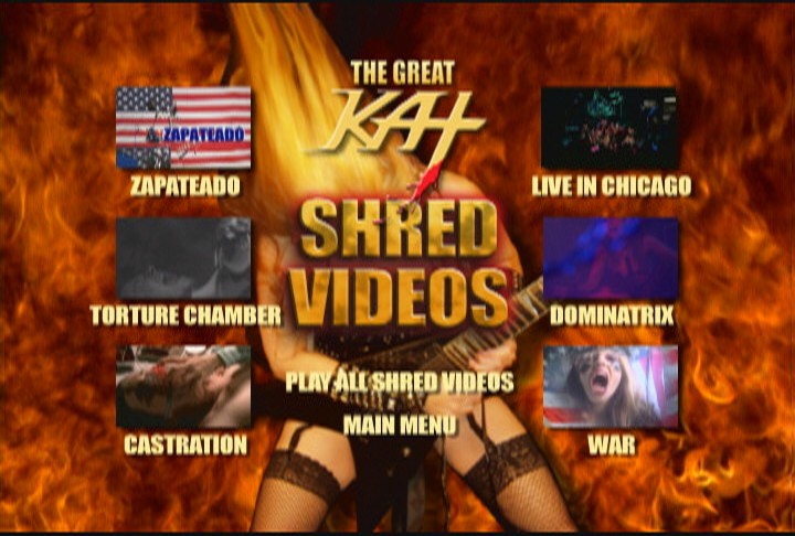 THE GREAT KAT "EXTREME GUITAR SHRED" DVD
