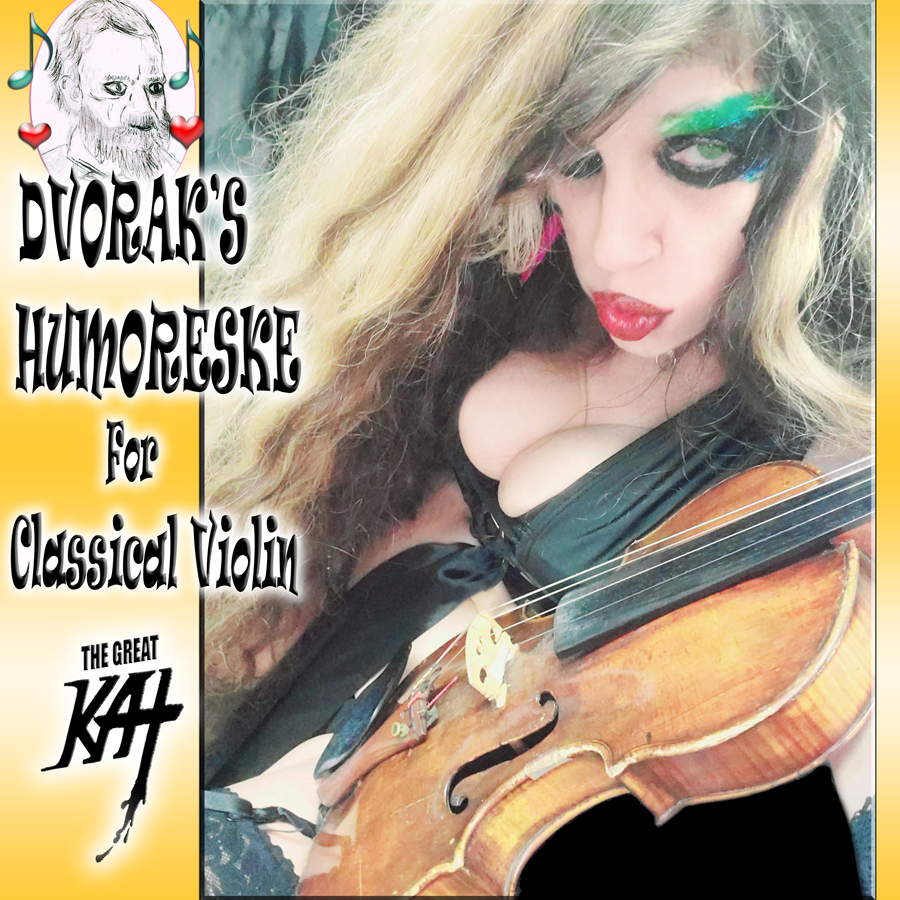 DVORAK'S "HUMORESQUE" RECORDING & "UNDERWATER MERMAID: DVORAKS HUMORESQUE New Music Video by The Great Kat! Worlds FIRST Underwater Shredding on Acoustic Guitar & Violin Music Video -- All by The Great Kat Sea Siren! AquaMusical Features The Great Kat Shred Mermaid Swimming & Shredding Dvoraks Humoresque Underwater with Synchronized Swimming, Diving, and Underwater Shred Tricks! 