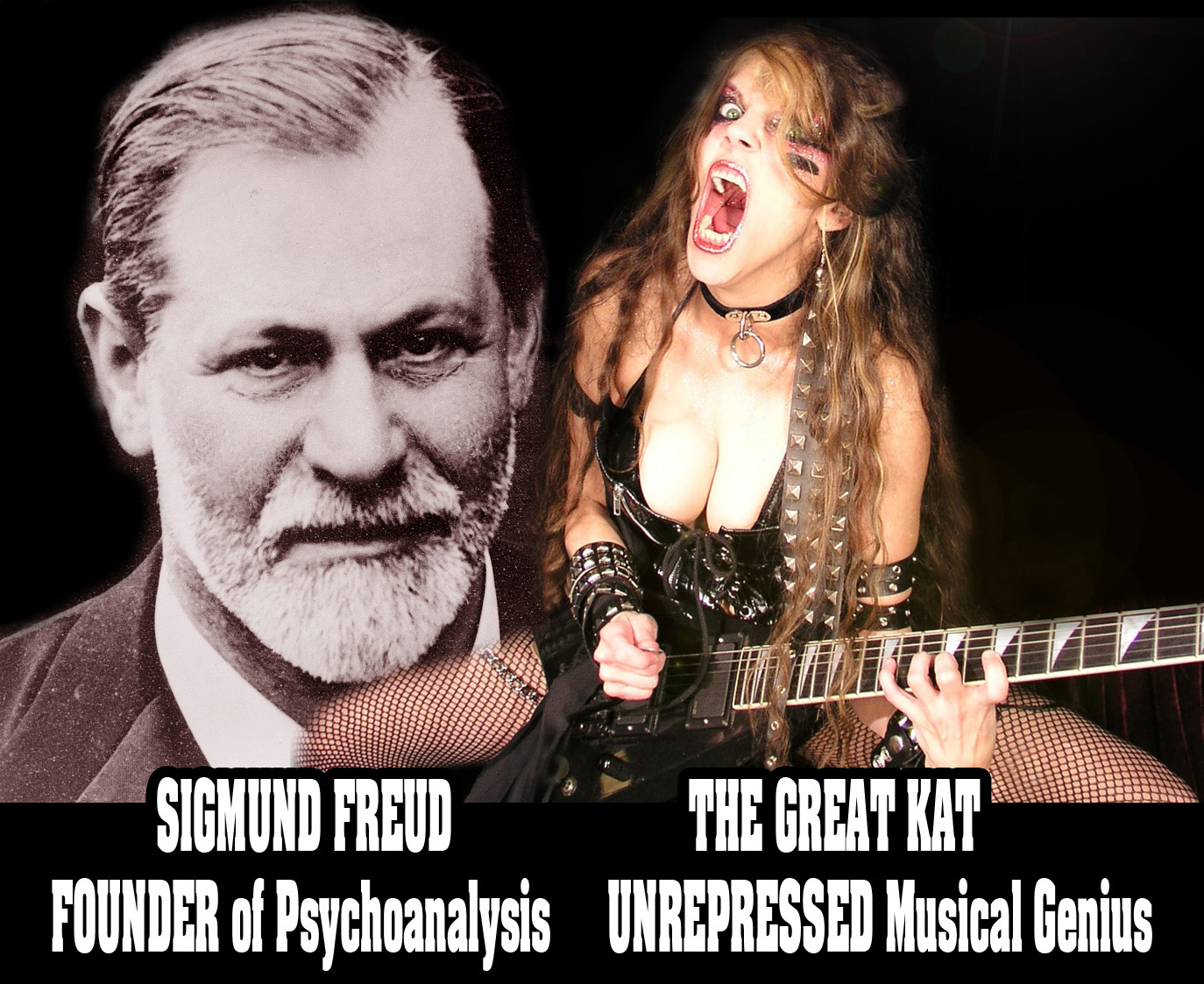 SIGMUND FREUD FOUNDER of Psychoanalysis - THE GREAT KAT UNREPRESSED Musical Genius