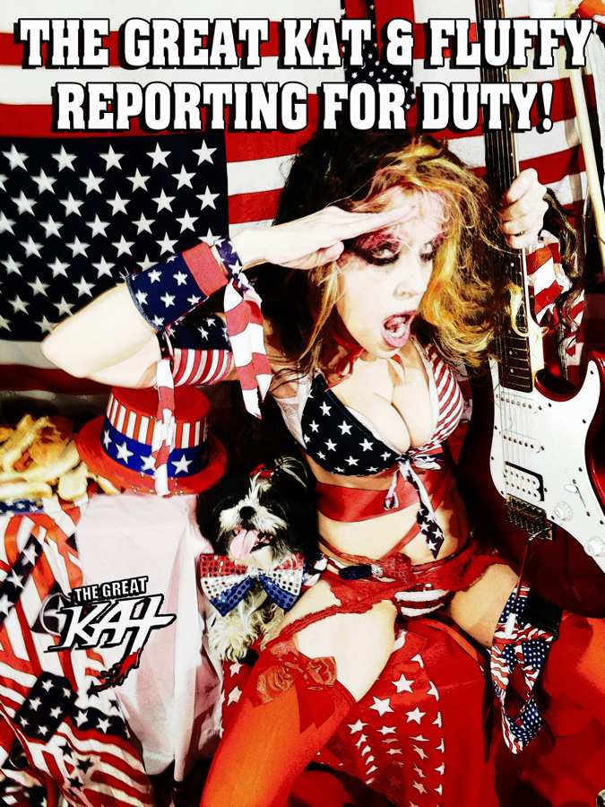 THE GREAT KAT & FLUFFY REPORTING FOR DUTY!