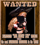 WANTED: KATHERINE "THE GREAT KAT" THOMAS, the most DANGEROUS SHREDDER in the WEST!