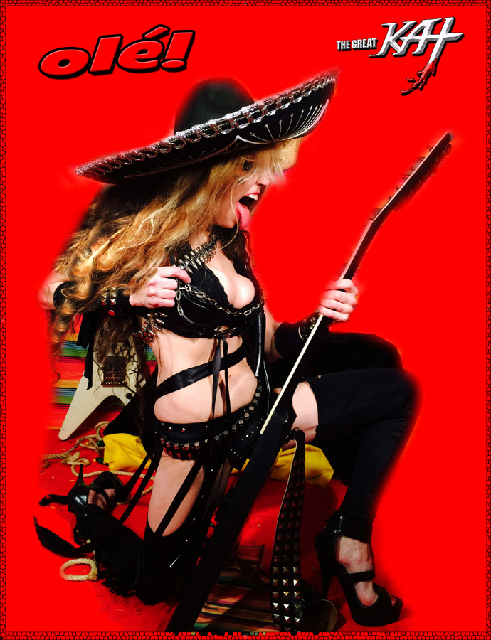 OLE! Happy Cinco de Mayo from The Great Kat  Your Hot Shred Guitarrista