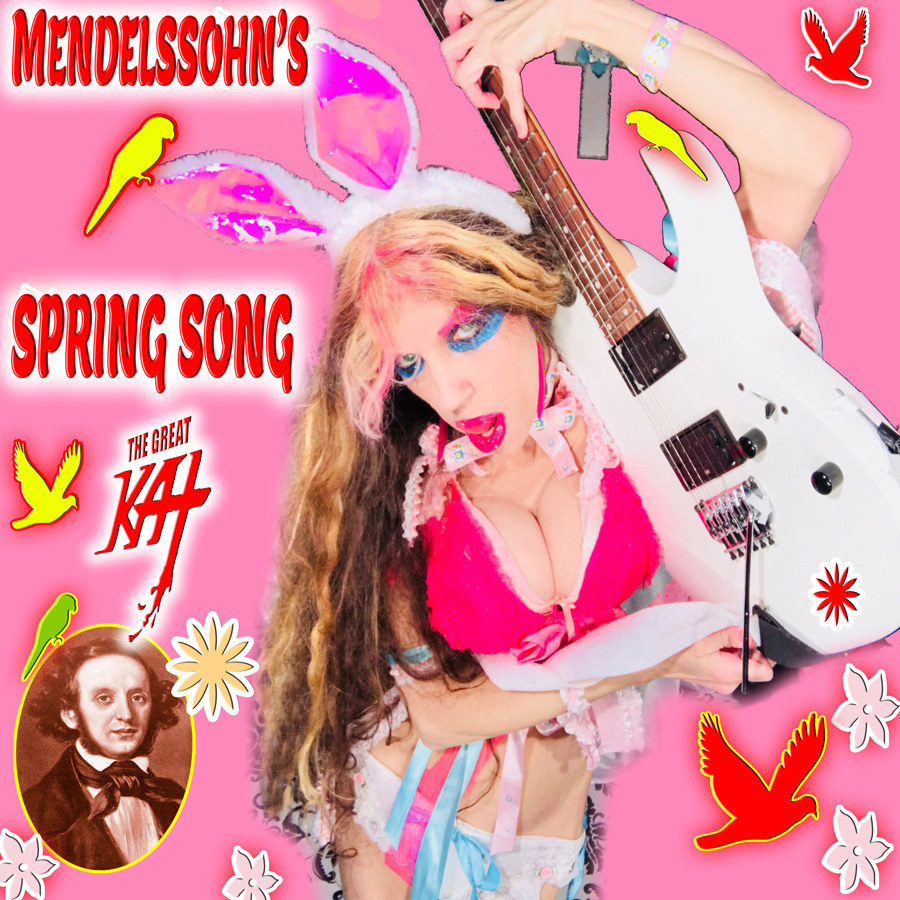 NEW! MENDELSSOHNS SPRING SONG" DIGITAL, CD, MUSIC VIDEO by THE GREAT KAT VIOLIN GODDESS!