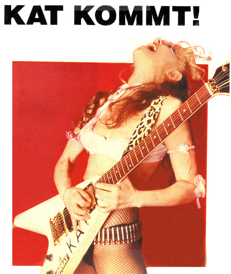 The Great Kat Poster "KAT KOMMT!" ("KAT COMES!") in German Magazine!!