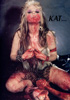The Great Kat MAGAZINE BLOOD POSTER from "WORSHIP ME OR DIE" ERA!!