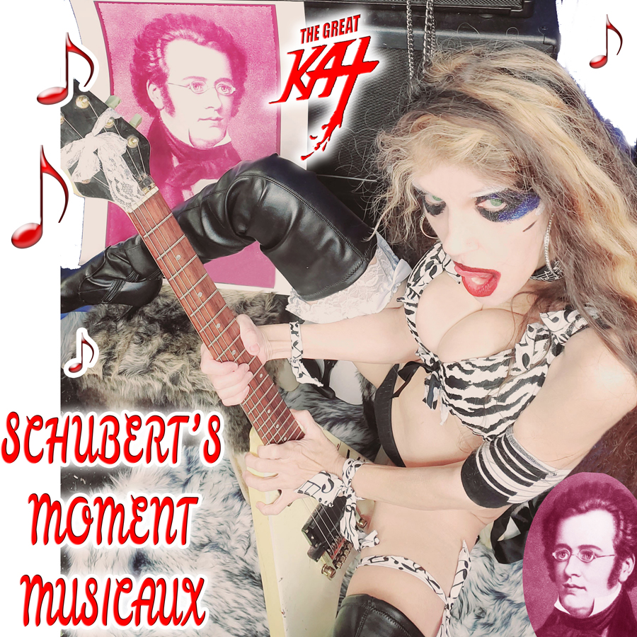 NEW! Schubert's "Moment Musical"  Famous Masterpiece by Franz Schubert Shredded by Musical Guitar Goddess Great Kat - World Premiere on iTunes