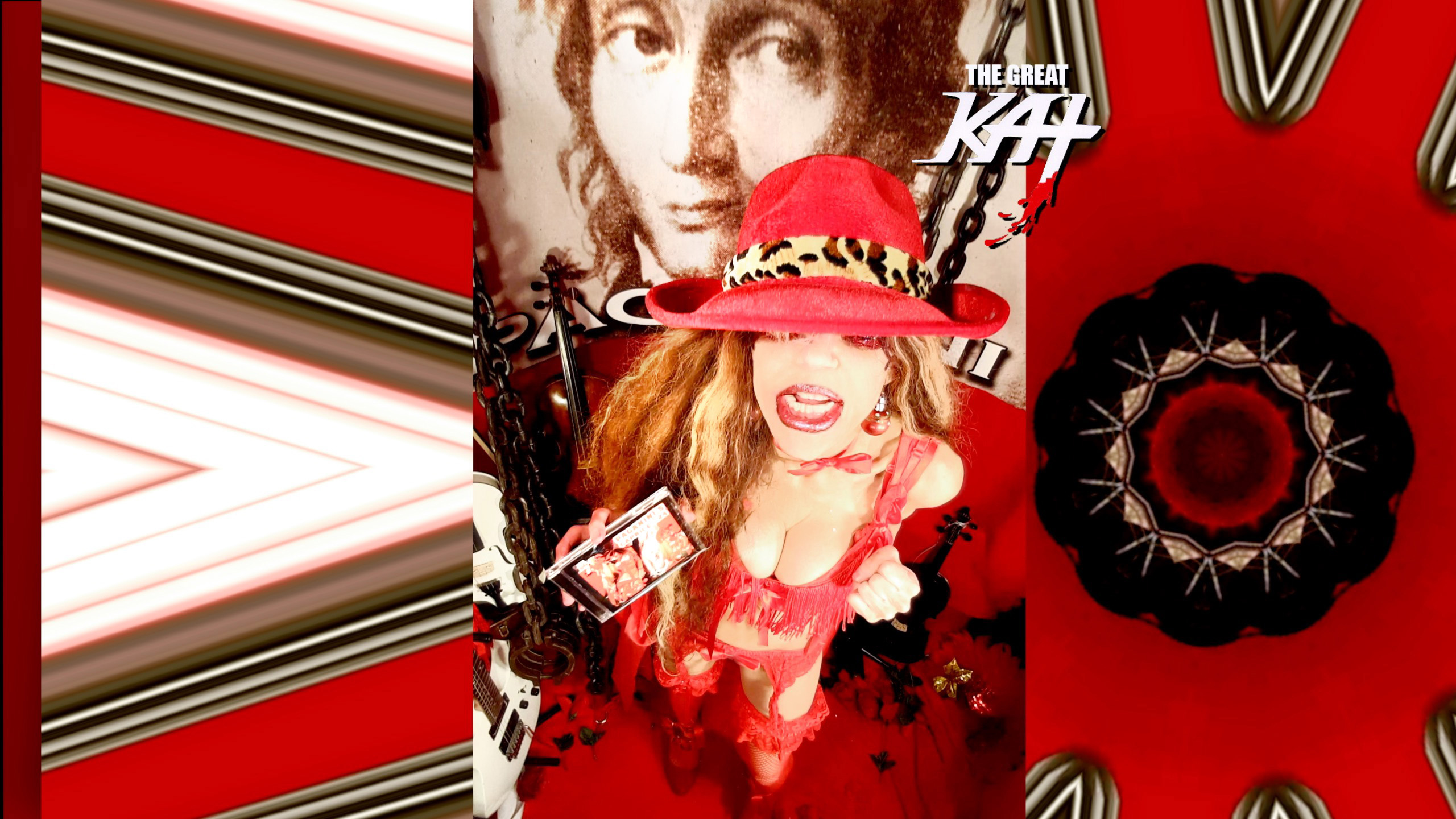 RED HOT SHREDDER! "PAGANINI'S CAPRICE #24 -THE GREAT KAT GUITAR/VIOLIN DOUBLE VIRTUOSO PROMO" VIDEO!