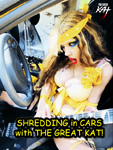 "SHREDDING in CARS with THE GREAT KAT!" The Great Kat SHREDS "The Flight Of The Bumble-Bee" in BUMBLE-BEE YELLOW SPORTS CAR! CARS & GUITARS RULE!