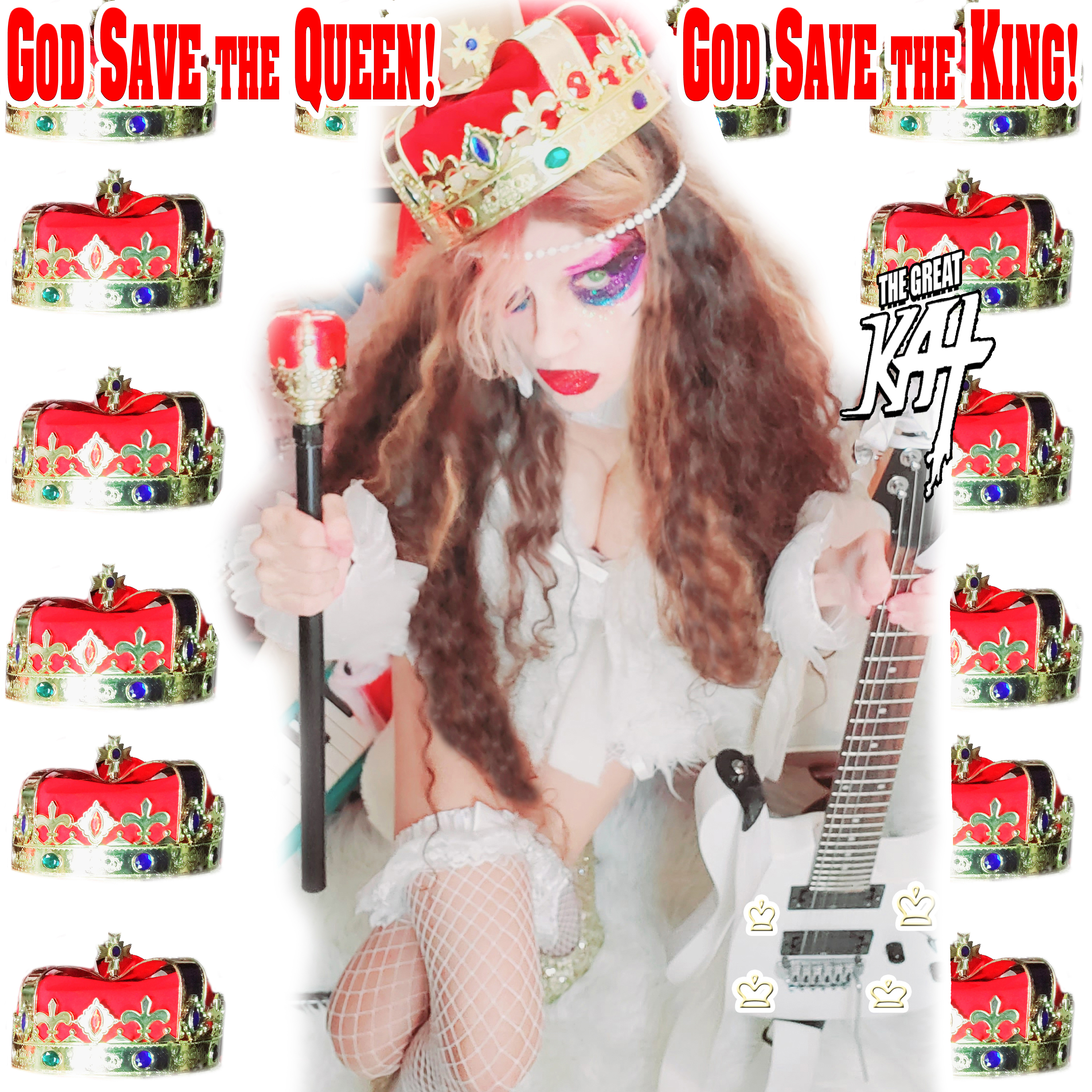 NEW �GOD SAVE THE QUEEN! GOD SAVE THE KING!� 9-Song CD Album (12 Min) by THE GREAT KAT! PERSONALIZED AUTOGRAPHED by THE GREAT KAT to Customer! With "God Save The Queen Guitar" & MORE! http://store10552072.company.site/shared-products/493485599