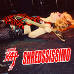 Shred Legend The Great Kat Shreds SHREDSSISSIMO - Prestissimo/Shred - on the new single with a BLAST of NON-STOP SHREDDING Guitar insanity, trademark brutal speed metal riffs, blistering NeoClassical Shred runs and lightning speed guitar solos!