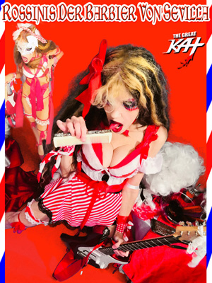 AMAZON GERMANY PREMIERES THE GREAT KAT ROSSINI'S "THE BARBER OF SEVILLE" Music Video! WATCH NOW https://www.amazon.de/Great-Kat-Rossinis-Barbier-Sevilla/dp/B07H7YX637