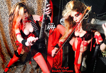 KITTY KAT DOUBLE VIRTUOSO!  SNEAK PEEK from THE GREAT KAT'S BAZZINI'S "THE ROUND OF THE GOBLINS" MUSIC VIDEO!