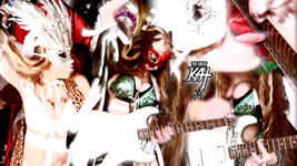 MASKED GODDESS SHREDS at CARNIVAL! From THE GREAT KAT'S BAZZINI'S "THE ROUND OF THE GOBLINS" MUSIC VIDEO!!!