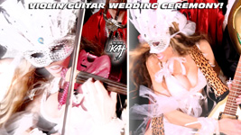 VIOLIN/GUITAR WEDDING CEREMONY! From THE GREAT KAT'S BAZZINI'S "THE ROUND OF THE GOBLINS" MUSIC VIDEO!!