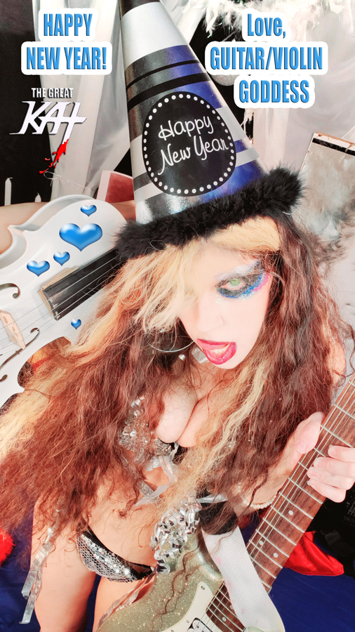 HAPPY NEW YEAR! LOVE, THE GREAT KAT GUITAR/VIOLIN GODDESS! BEETHOVEN'S VIOLIN CONCERTO for GUITAR AND VIOLIN! From NEW BEETHOVEN RECORDING AND MUSIC VIDEO! CELEBRATE BEETHOVEN'S 250TH BIRTHDAY-DEC 16, 2020-with THE GREAT KAT REINCARNATION of BEETHOVEN! 