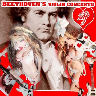 BEETHOVEN'S VIOLIN CONCERTO for GUITAR AND VIOLIN! From NEW BEETHOVEN RECORDING AND MUSIC VIDEO! CELEBRATE BEETHOVEN'S 250TH BIRTHDAY-DEC 16, 2020-with THE GREAT KAT REINCARNATION of BEETHOVEN! 
