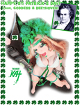 HAPPY ST. PATRICK'S DAY! LOVE, GODDESS & BEETHOVEN!THE GREAT KAT'S "BEETHOVEN MOSH 2" SINGLE! RECORDING AND MUSIC VIDEO! CELEBRATE BEETHOVEN'S 250TH BIRTHDAY-DEC 16, 2020-with THE GREAT KAT REINCARNATION of BEETHOVEN! 