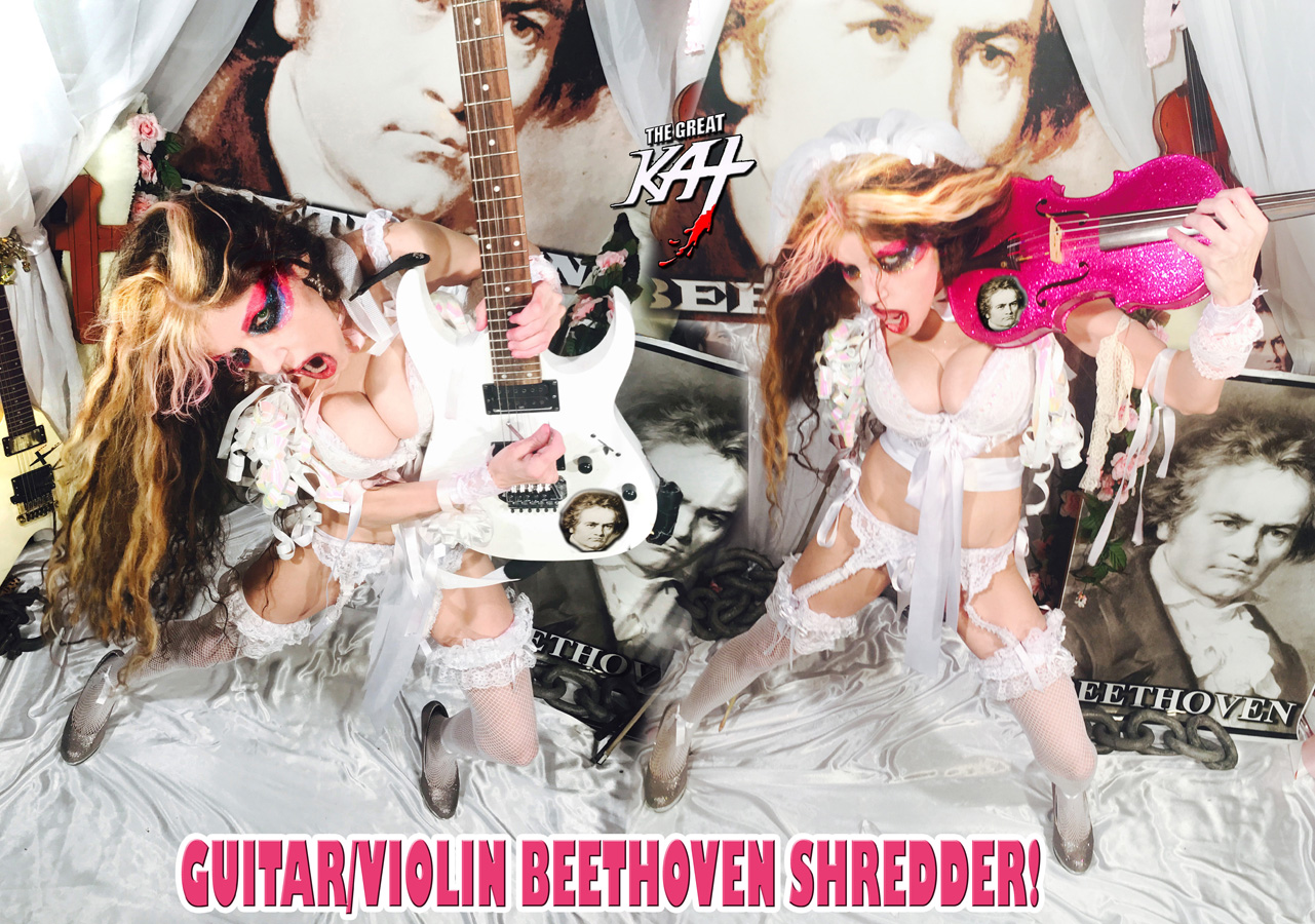 GUITAR/VIOLIN BEETHOVEN SHREDDER! NEW GREAT KAT DVD PHOTO!