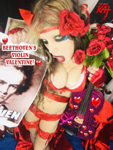 BEETHOVEN'S VIOLIN VALENTINE! BEETHOVEN'S VIOLIN CONCERTO for GUITAR AND VIOLIN! From NEW BEETHOVEN RECORDING AND MUSIC VIDEO! CELEBRATE BEETHOVEN'S 250TH BIRTHDAY-DEC 16, 2020-with THE GREAT KAT REINCARNATION of BEETHOVEN! 