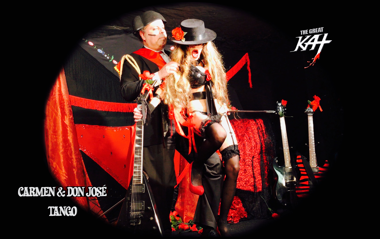 Carmen & Don Jos! TANGO! From The Great Kat's SARASATE'S "CARMEN FANTASY" MUSIC VIDEO!! 