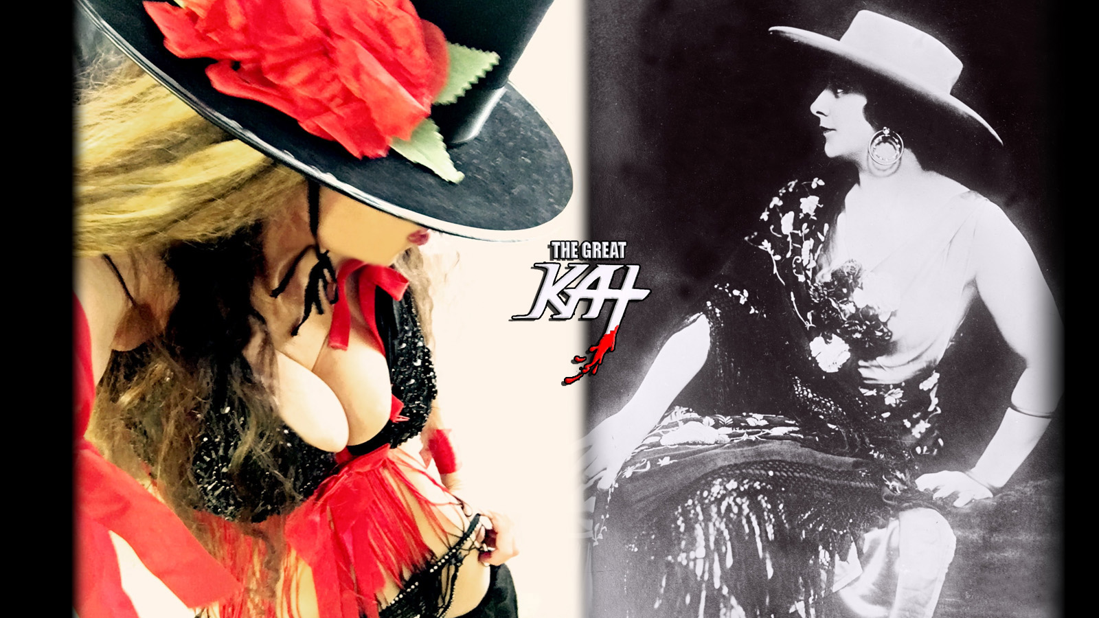 CARMEN -  THEN AND NOW! The Great Kat's SARASATE'S "CARMEN FANTASY" MUSIC VIDEO!
