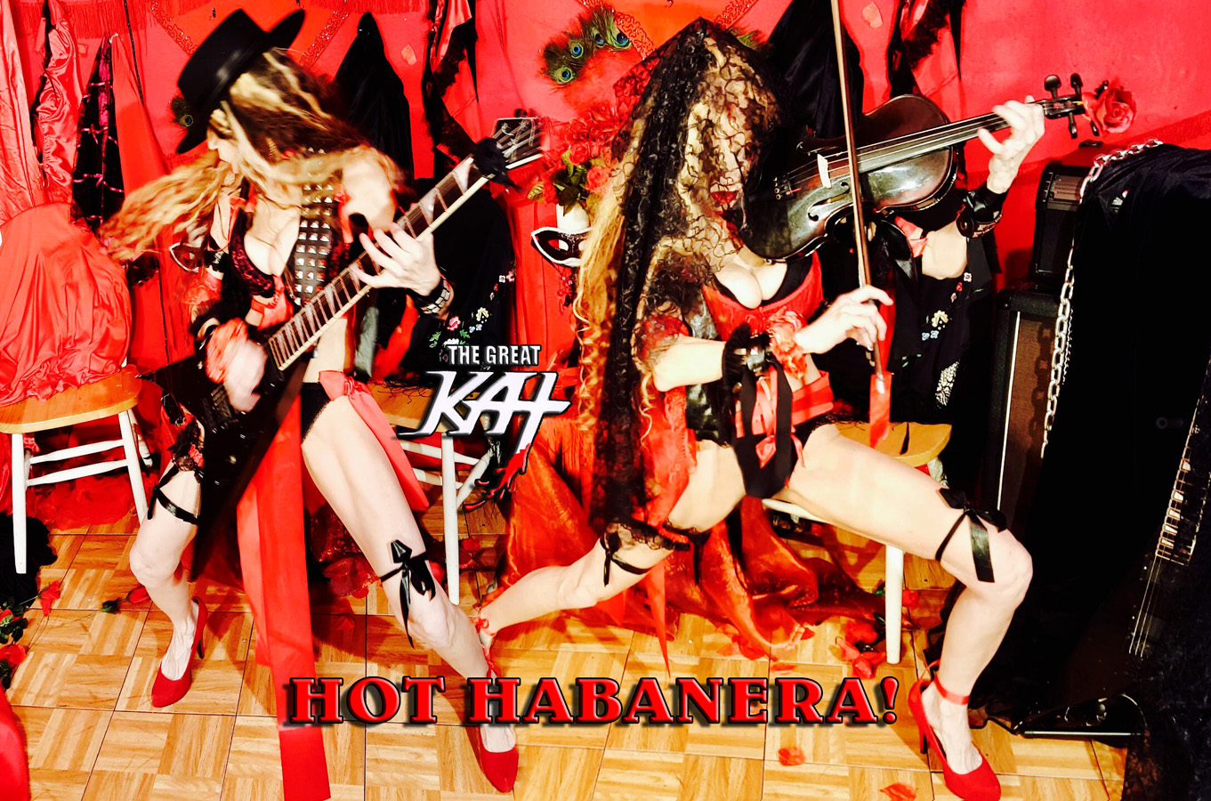 HOT HABANERA!! From The Great Kat's SARASATE'S "CARMEN FANTASY" MUSIC VIDEO!!