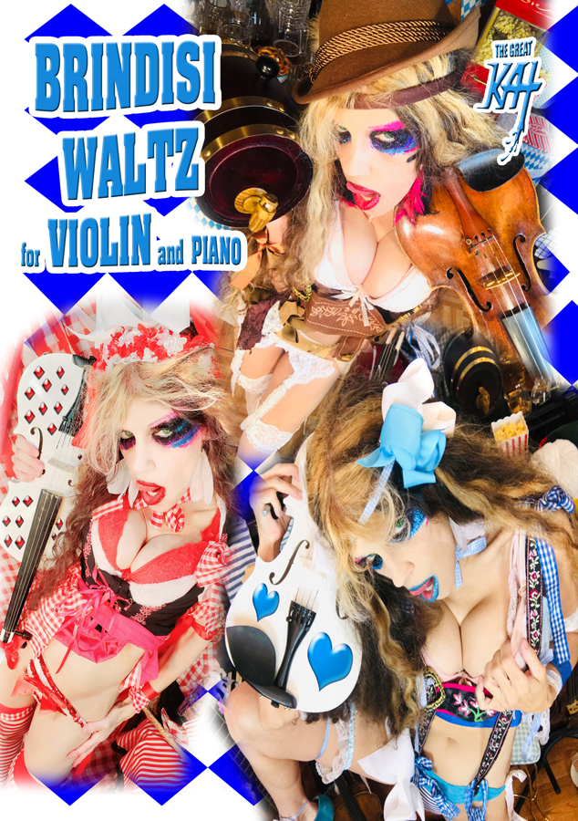 THE GREAT KAT'S BRINDISI WALTZ for VIOLIN AND PIANO MUSIC VIDEO!