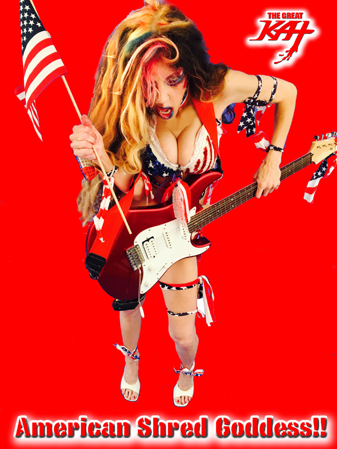 American Shred Goddess!! From The Great Kat's "TERROR" MUSIC VIDEO!
