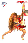 KAT LOVES U.S.A.! From The Great Kat's "TERROR" MUSIC VIDEO!
