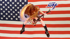SHRED GODDESS LOVES the U.S.A.!! From The Great Kat's "TERROR" MUSIC VIDEO!