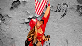 GREAT KAT RAISES THE AMERICAN FLAG! From The Great Kat's "TERROR" MUSIC VIDEO!